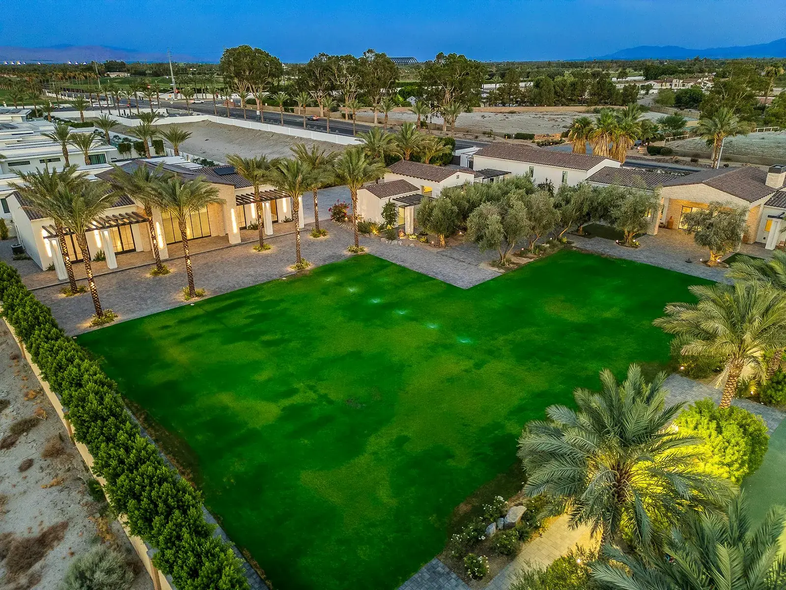 Aerial view of the great lawn