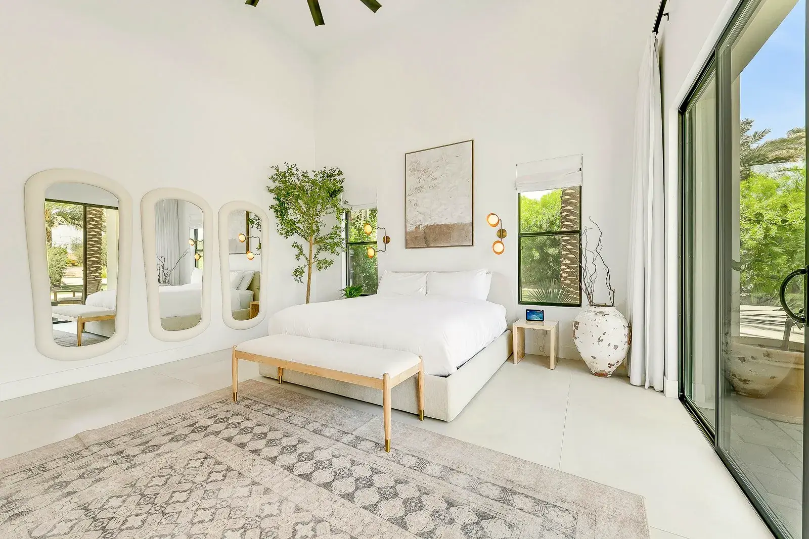 Arched guest bedroom suite