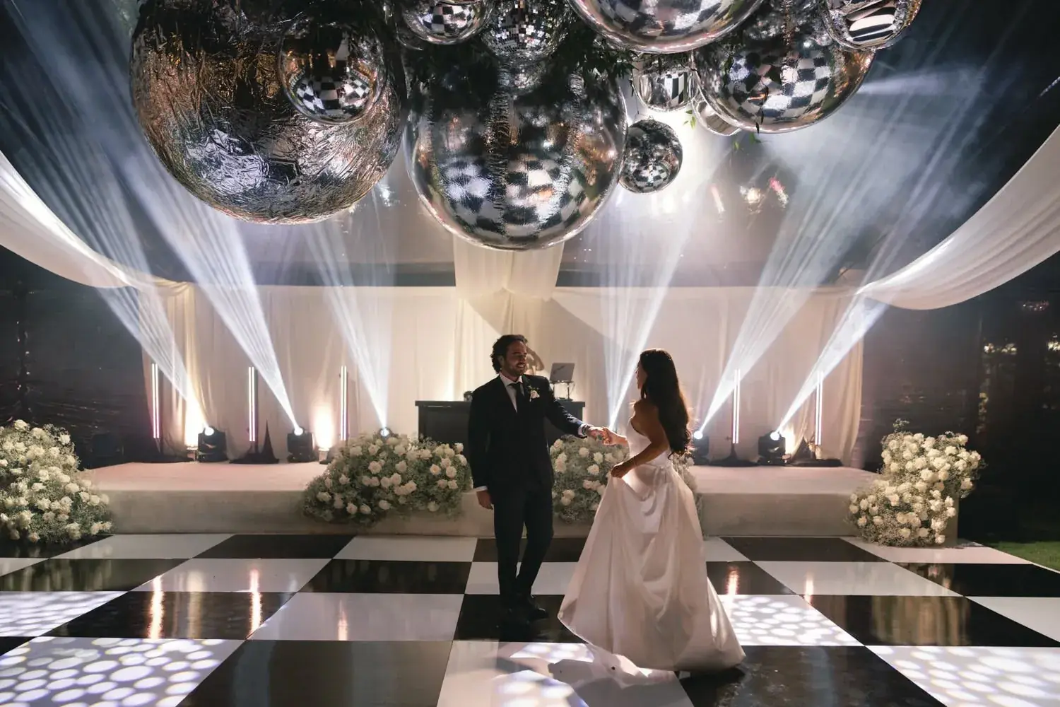 Wedding reception dance floor